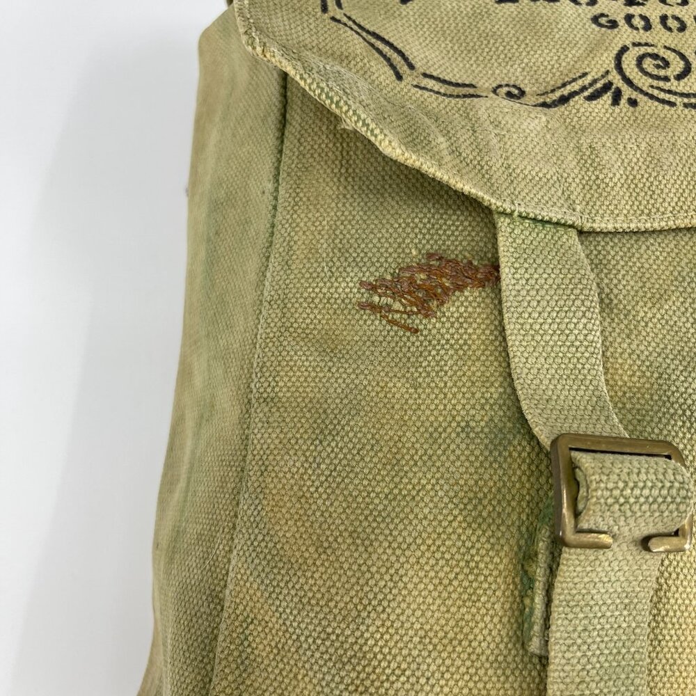 Vintage Military Custom Painted Ouija Board Canvas Messenger Bag Distressed - Picture 7 of 13